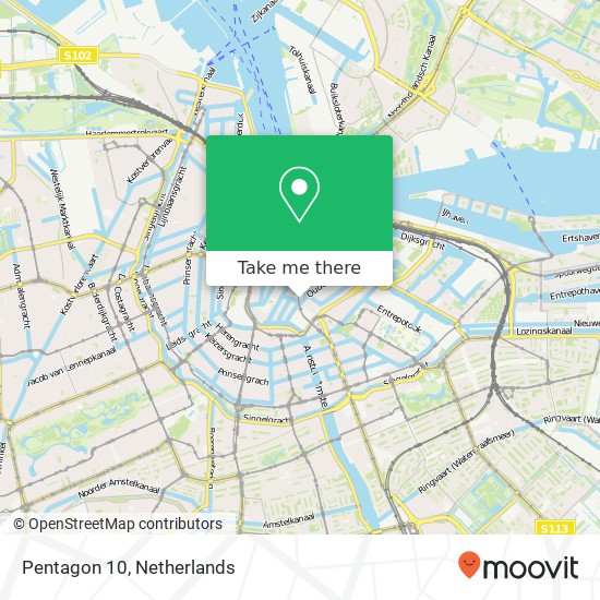 Pentagon 10, 1011 WD Amsterdam map