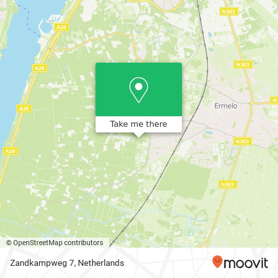 Zandkampweg 7, 3853 PN Ermelo map