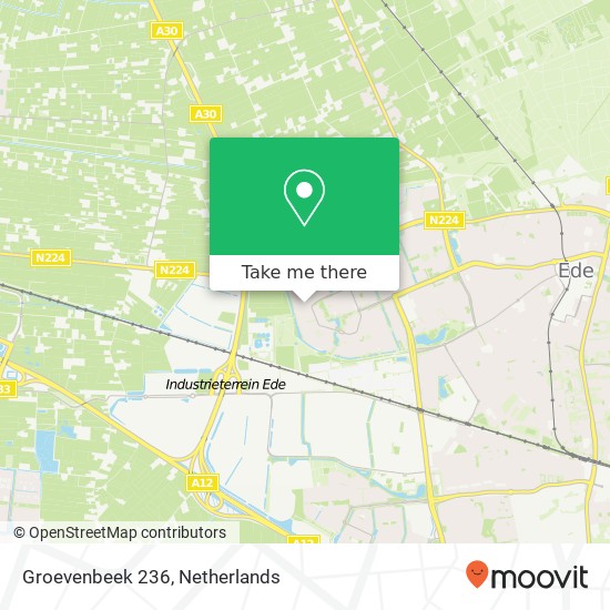 Groevenbeek 236, 6715 HD Ede map