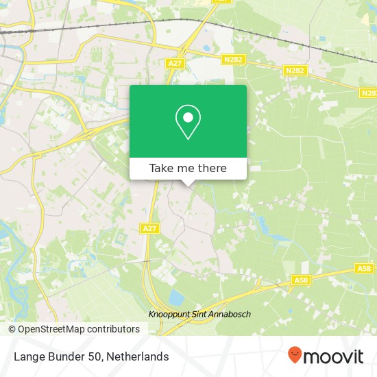 Lange Bunder 50, 4854 MA Bavel map
