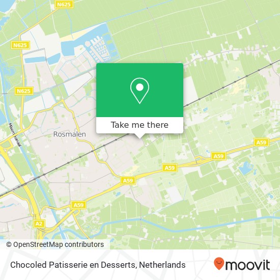 Chocoled Patisserie en Desserts, Brabanthoeven map