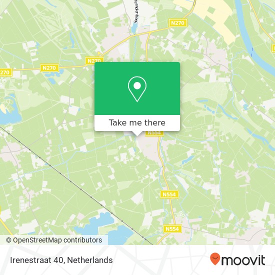 Irenestraat 40, Irenestraat 40, 5864 AG Meerlo, Nederland Karte