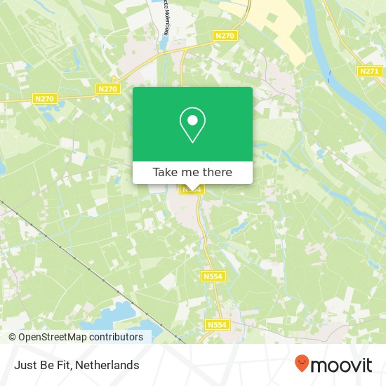 Just Be Fit, Raadhuisplein 8 map