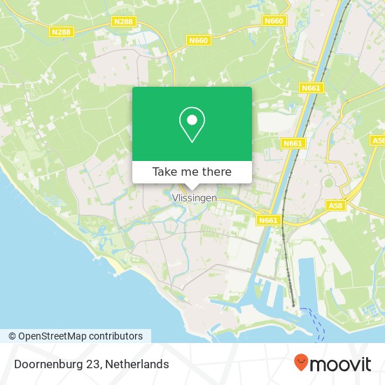 Doornenburg 23, 4385 EJ Vlissingen map