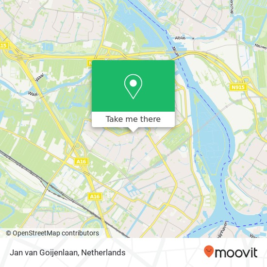 Jan van Goijenlaan, 3343 RG Hendrik-Ido-Ambacht map