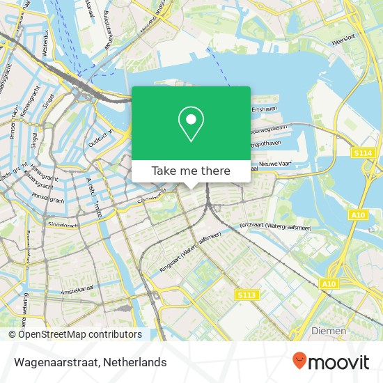 Wagenaarstraat, Wagenaarstraat, 1093 Amsterdam, Nederland Karte