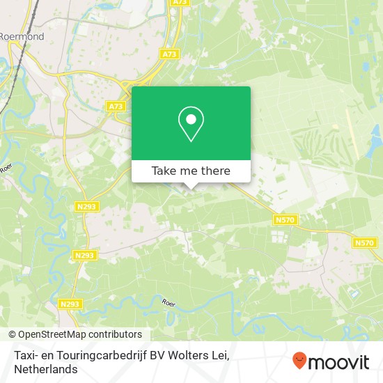 Taxi- en Touringcarbedrijf BV Wolters Lei, Albert Einsteinweg 15 map