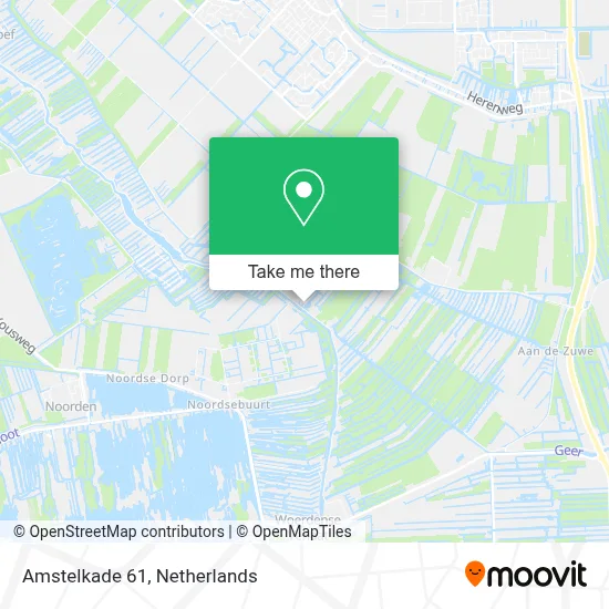 Amstelkade 61 map