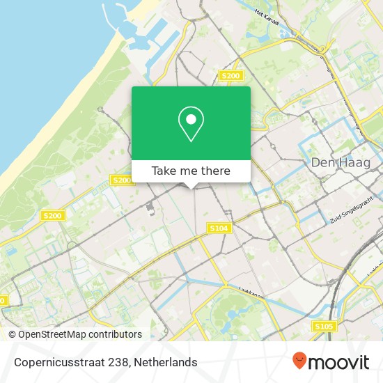 Copernicusstraat 238, 2561 XG Den Haag Karte