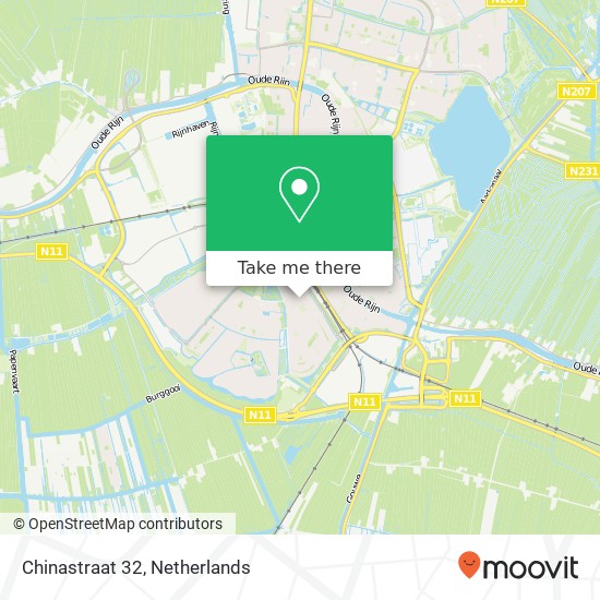 Chinastraat 32, 2408 HD Alphen aan den Rijn map