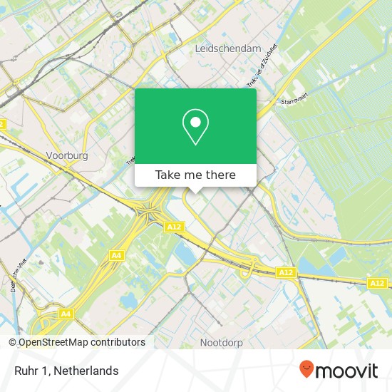 Ruhr 1, 2491 CX Den Haag map