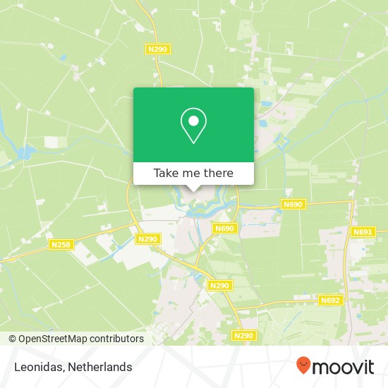 Leonidas, Gentsestraat 8 map