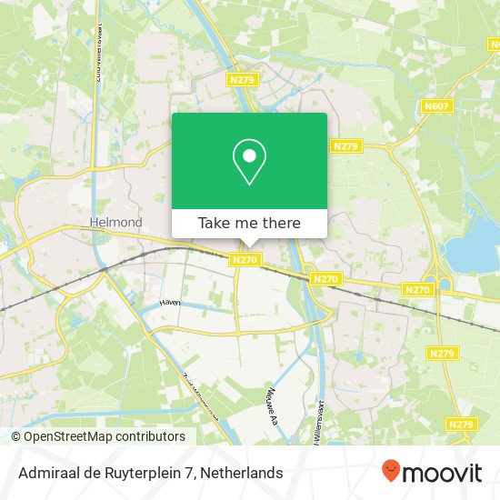 Admiraal de Ruyterplein 7, 5703 BJ Helmond map