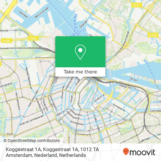 Koggestraat 1A, Koggestraat 1A, 1012 TA Amsterdam, Nederland map