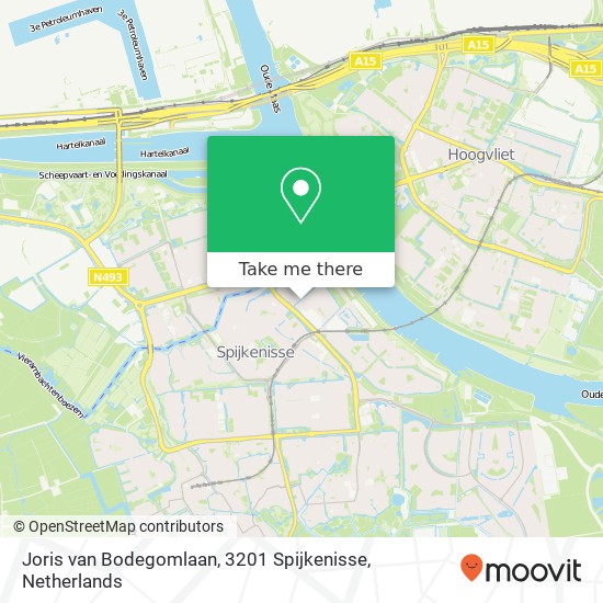 Joris van Bodegomlaan, 3201 Spijkenisse map