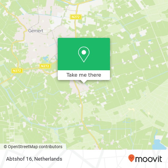 Abtshof 16, 5425 VN De Mortel map