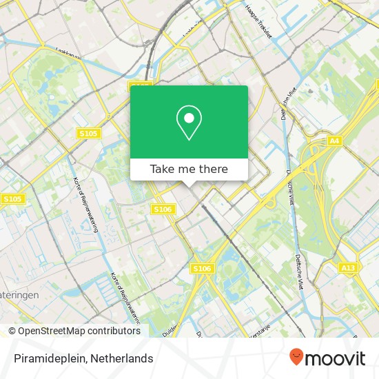 Piramideplein, Piramideplein, Rijswijk, Nederland map