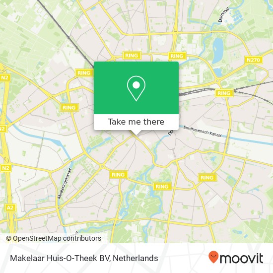 Makelaar Huis-O-Theek BV, Mauritsstraat 85 map