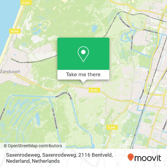 Saxenrodeweg, Saxenrodeweg, 2116 Bentveld, Nederland Karte