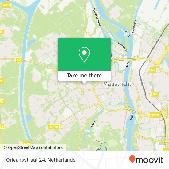 Orleansstraat 24, 6217 LE,6217 LE Maastricht map