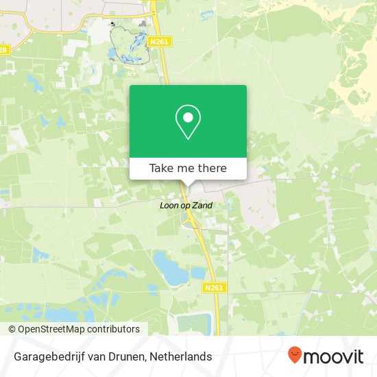 Garagebedrijf van Drunen, De Hoogt 57 map