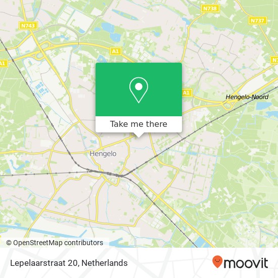 Lepelaarstraat 20, 7557 PS Hengelo map