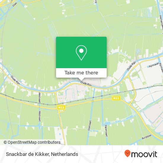 Snackbar de Kikker, Hoogewaard 16A map