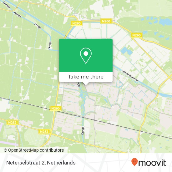 Neterselstraat 2, 5045 MK Tilburg map