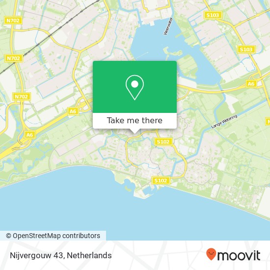 Nijvergouw 43, 1352 CD Almere-Haven map