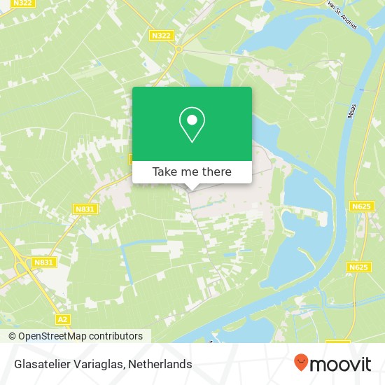 Glasatelier Variaglas, Kerkstraat 141 map