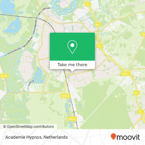 Academie Hypnos, De Dennen 238 map