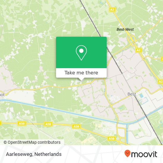 Aarleseweg, 5684 NP Best Karte
