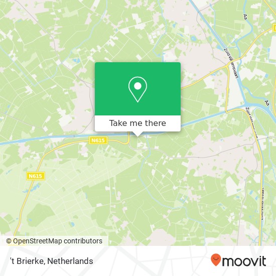 't Brierke, 5737 Lieshout Karte
