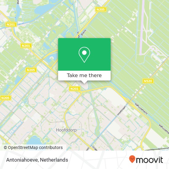 Antoniahoeve, Antoniahoeve, 2131 MZ Hoofddorp, Nederland map