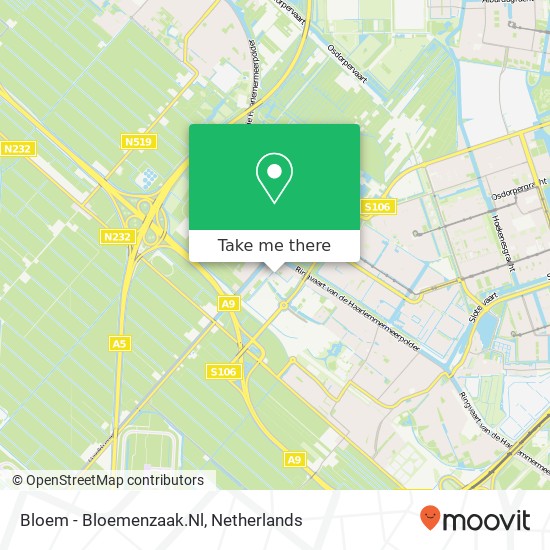 Bloem - Bloemenzaak.Nl, Frankfurtstraat map