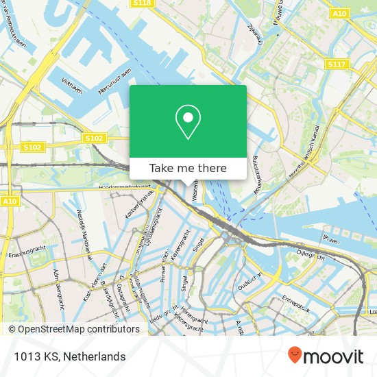 1013 KS, 1013 KS Amsterdam, Nederland map