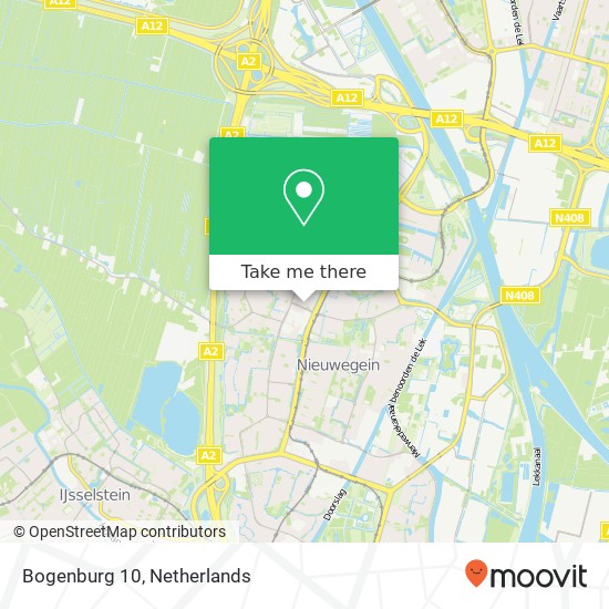 Bogenburg 10, 3437 RG Nieuwegein map
