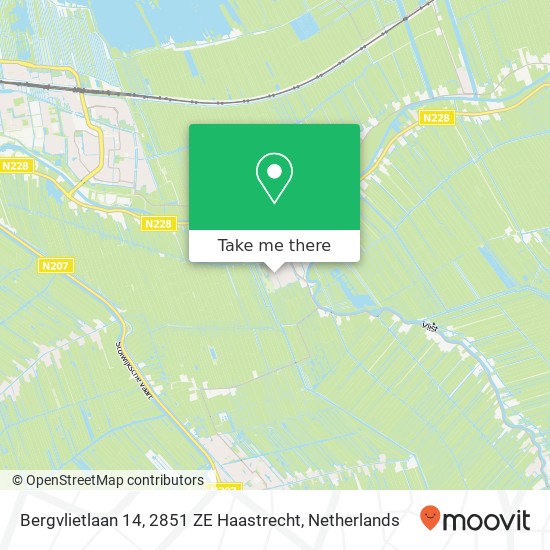 Bergvlietlaan 14, 2851 ZE Haastrecht map