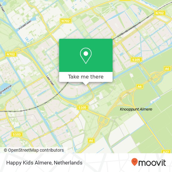Happy Kids Almere, 1338 Almere-Buiten Karte
