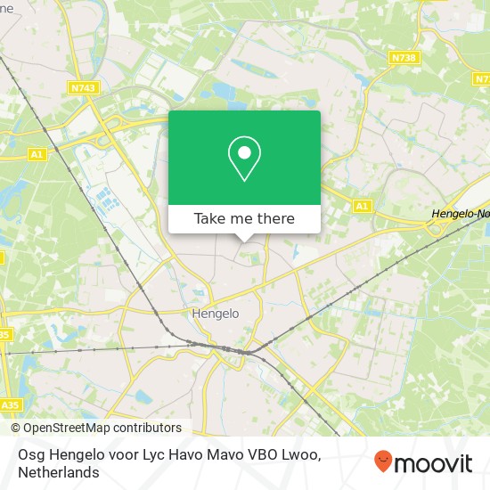 Osg Hengelo voor Lyc Havo Mavo VBO Lwoo, Sloetsweg 155 map