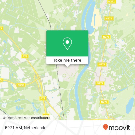 5971 VM, 5971 VM Grubbenvorst, Nederland map