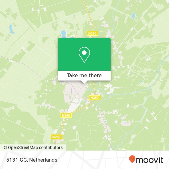 5131 GG, 5131 GG Alphen, Nederland map