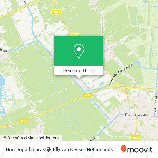 Homeopathiepraktijk Elly van Kessel, Oosterwijk Wz 66A Karte
