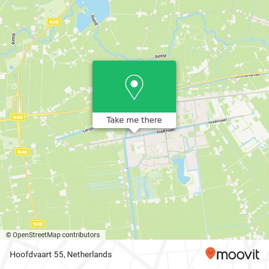 Hoofdvaart 55, Hoofdvaart 55, 7701 JG Dedemsvaart, Nederland map