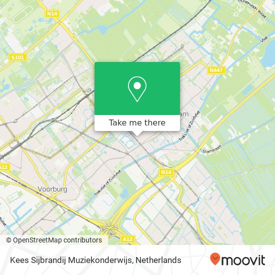 Kees Sijbrandij Muziekonderwijs, Elsbergstraat 7 map