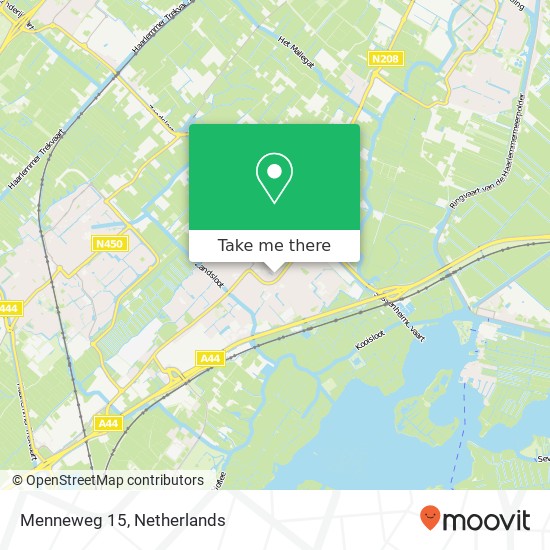 Menneweg 15, 2171 JA Sassenheim Karte