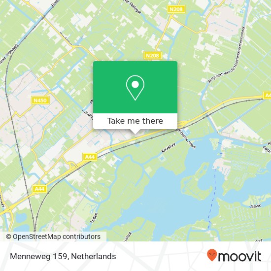 Menneweg 159, 2172 HC Sassenheim Karte