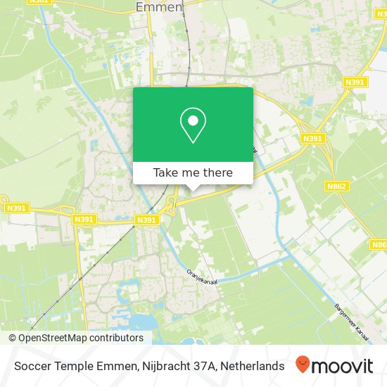 Soccer Temple Emmen, Nijbracht 37A map