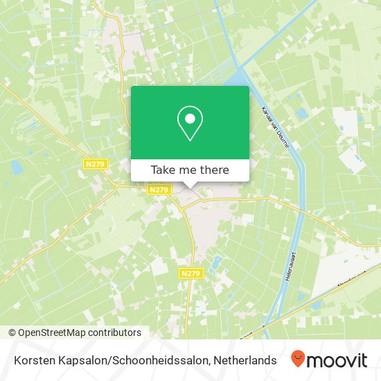 Korsten Kapsalon / Schoonheidssalon, Dorpsstraat 29 map