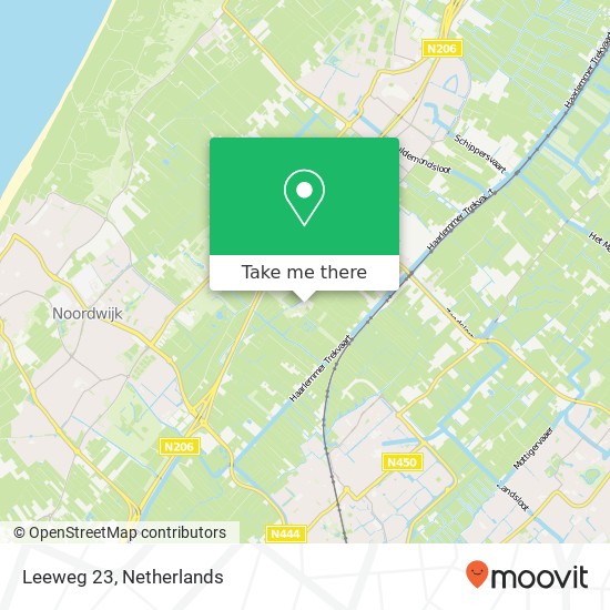 Leeweg 23, Leeweg 23, 2211 XZ Noordwijkerhout, Nederland map